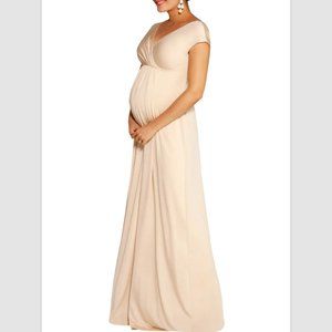 TIFFANY ROSE Women's Francesca Maternity/Nursing Maxi Dress 18-20 Champagne NWT